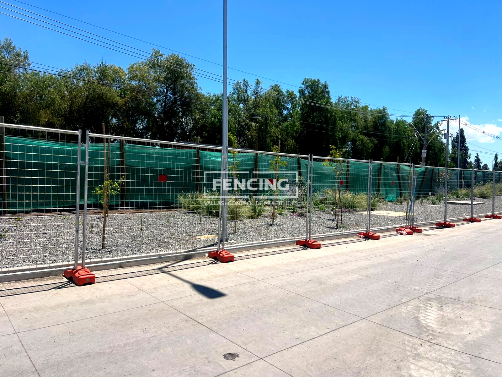 Cierre perimetral ACMA en obra de construcción